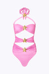 CIN CIN DIAMOND SEASTAR SWIMSUIT IN DAHLIA