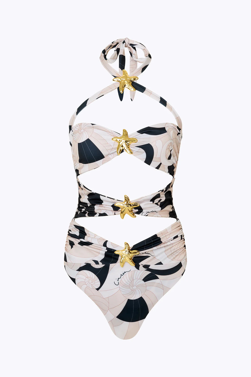 CIN CIN DIAMOND SEASTAR SWIMSUIT IN NAUTILUS