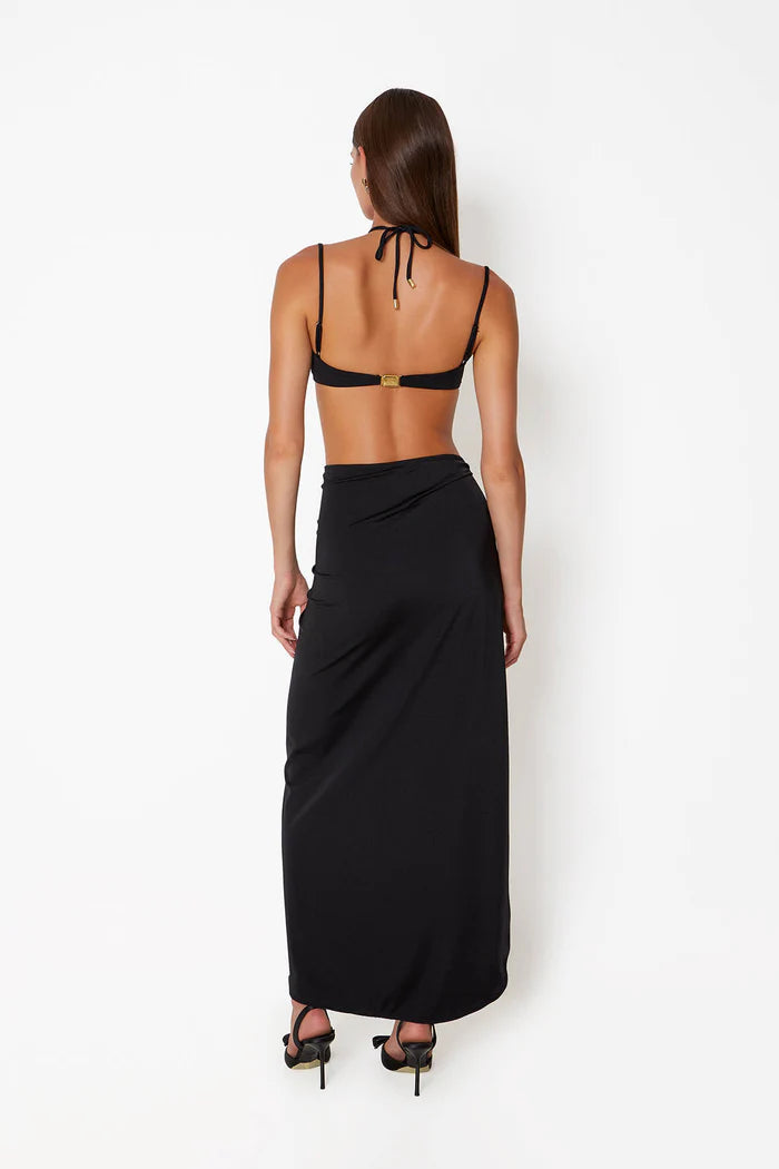 CIN CIN AVANT SPLIT SKIRT IN BLACK