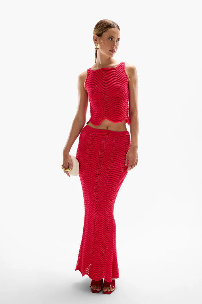 SODA KNIT MAXI SKIRT