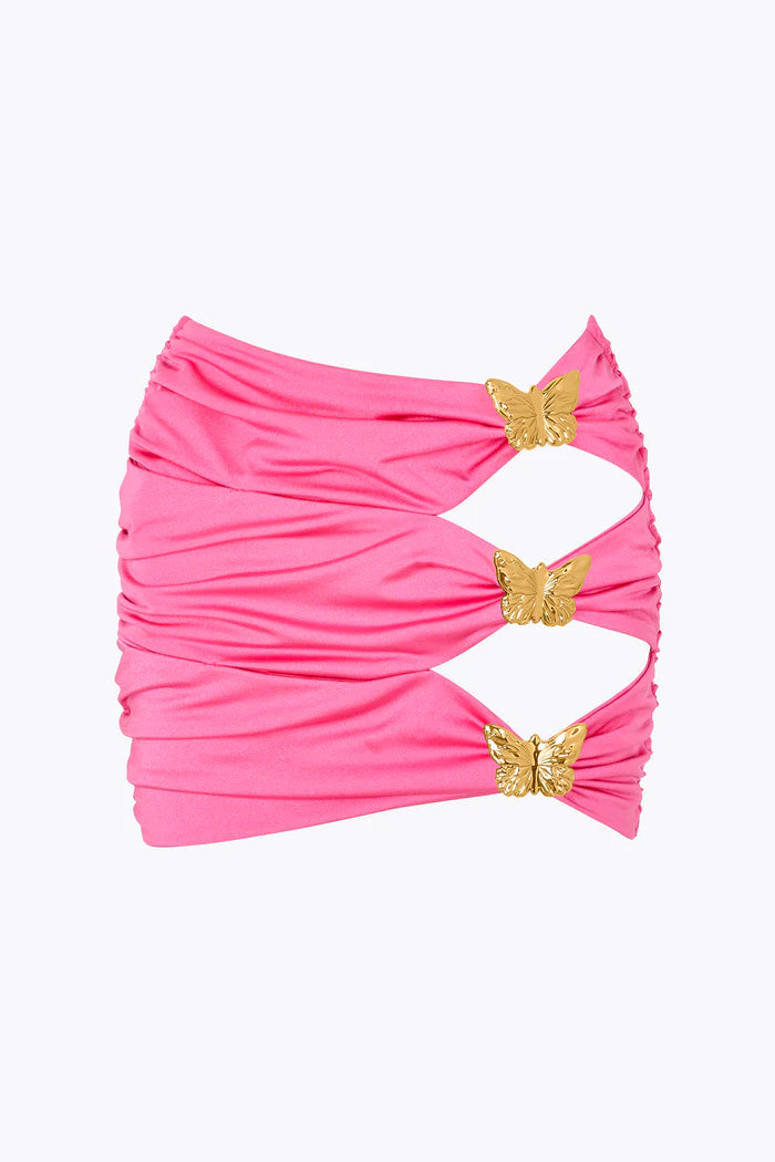 COUPE BUTTERFLY CUT-OUT MINI SKIRT