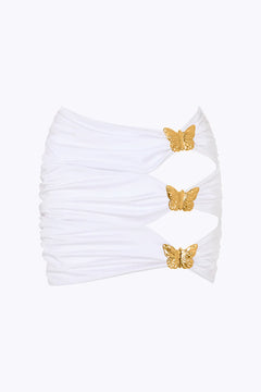 COUPE BUTTERFLY CUT-OUT MINI SKIRT