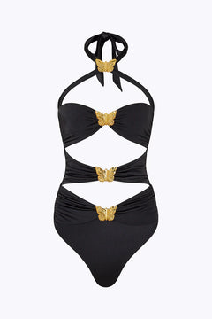DIAMOND BUTTERFLY CUT OUT SWIMSUIT