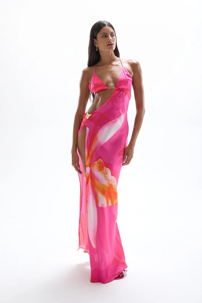 CIN CIN VILLA BUTTERFLY MAXI DRESS IN WILDFLOWER