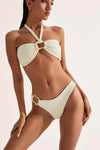 CIN CIN CRUISE HOOP BIKINI BOTTOMS IN IVORY