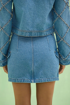 MARINA DENIM MINI SKIRT