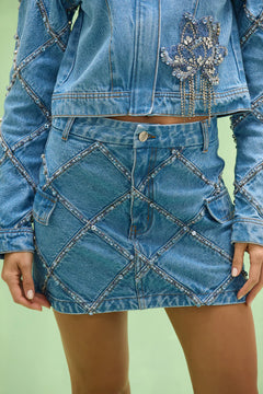 MARINA DENIM MINI SKIRT