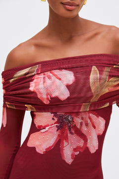 DELICATA TULLE MAXI DRESS