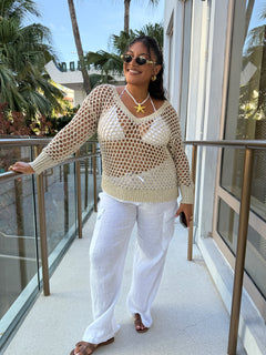 NASHWA EMBELLISHED SWEATER