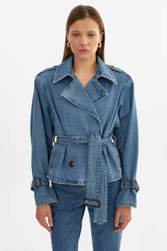 DHANA DENIM TRENCH