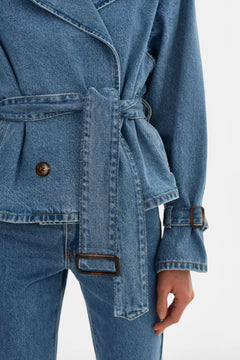 DHANA DENIM TRENCH