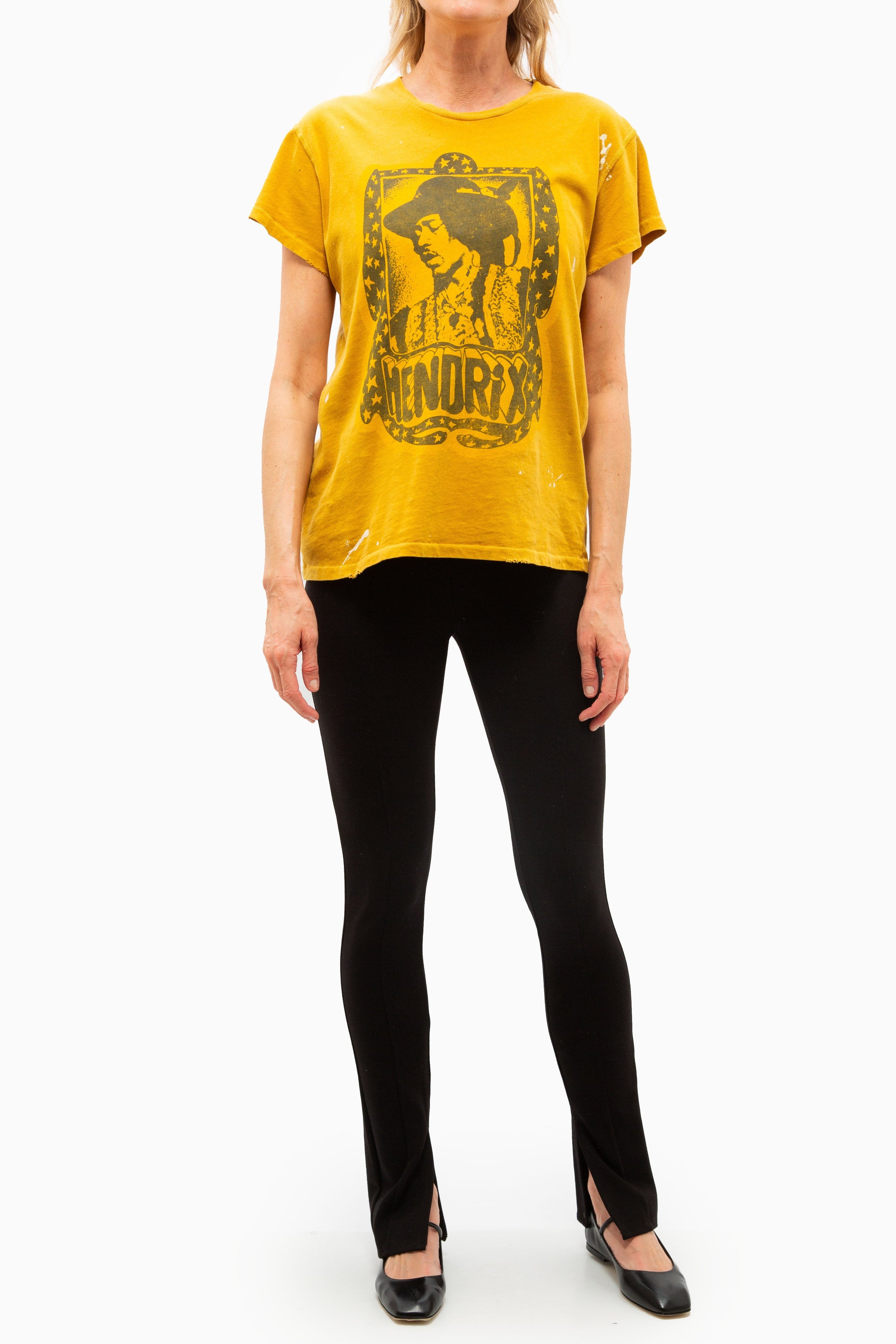 MADEWORN JIMI HENDRIX CONCERT TEE IN MUSTARD