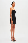 MISHA DAMARIS MINI DRESS IN BLACK