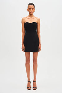 MISHA DAMARIS MINI DRESS IN BLACK