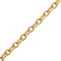 MONISHA MELWANI GOLD CHUNKY BIG OVAL PAPERCLIP BRACELET