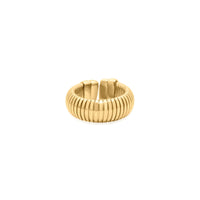 MONISHA MELWANI GOLD LARGE SNAKE CHAIN RING