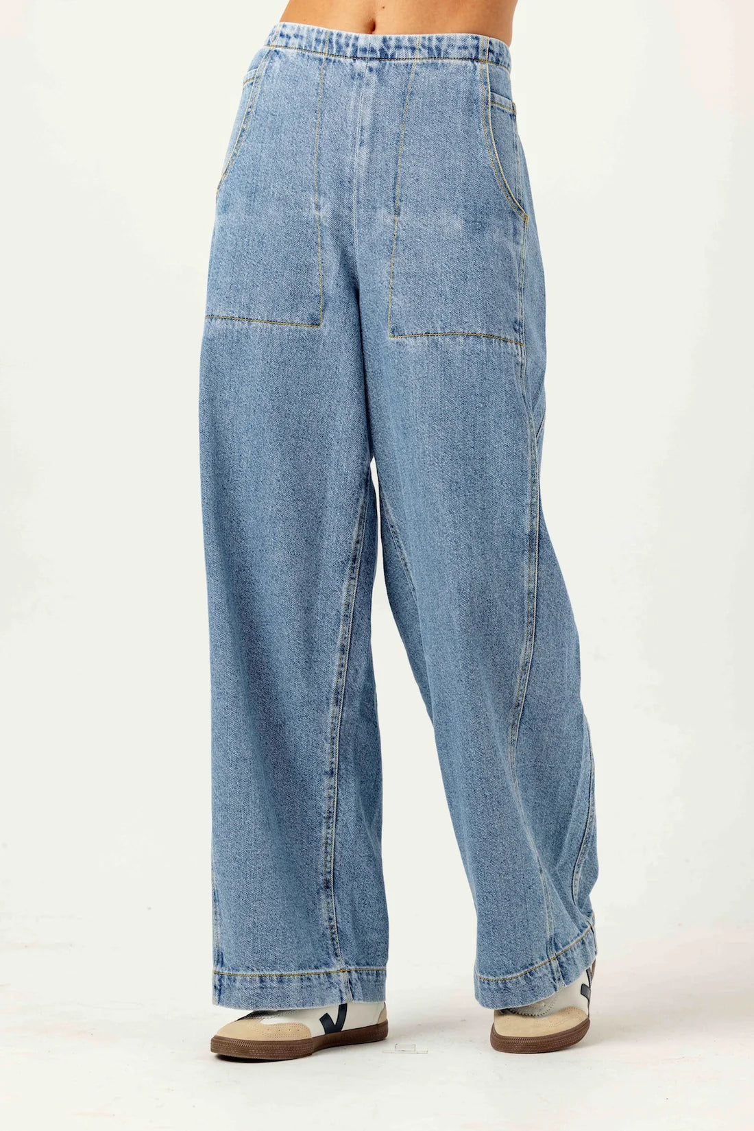 DENIM PORTER PANTS