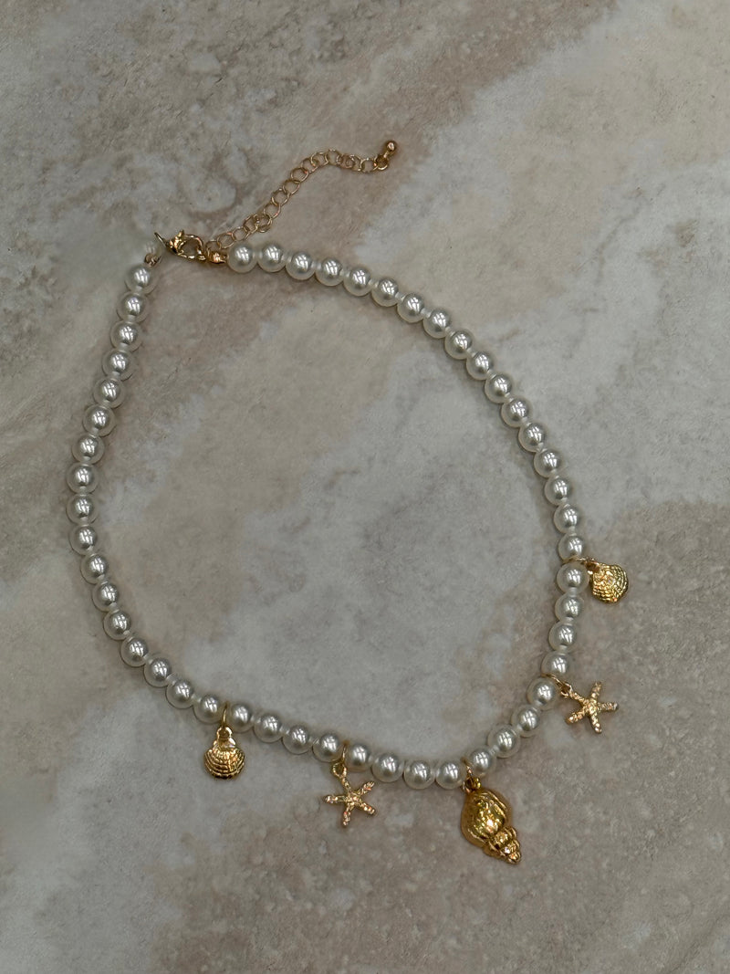 FULL PEARL CHARM NECKLACE