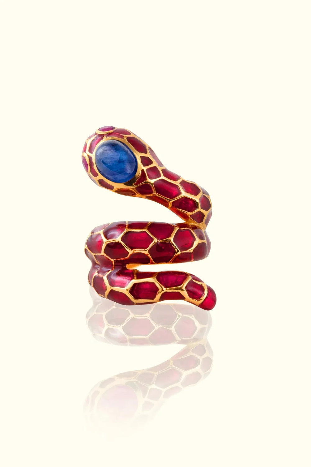 18K GOLD PLATED ANAKONDA RING