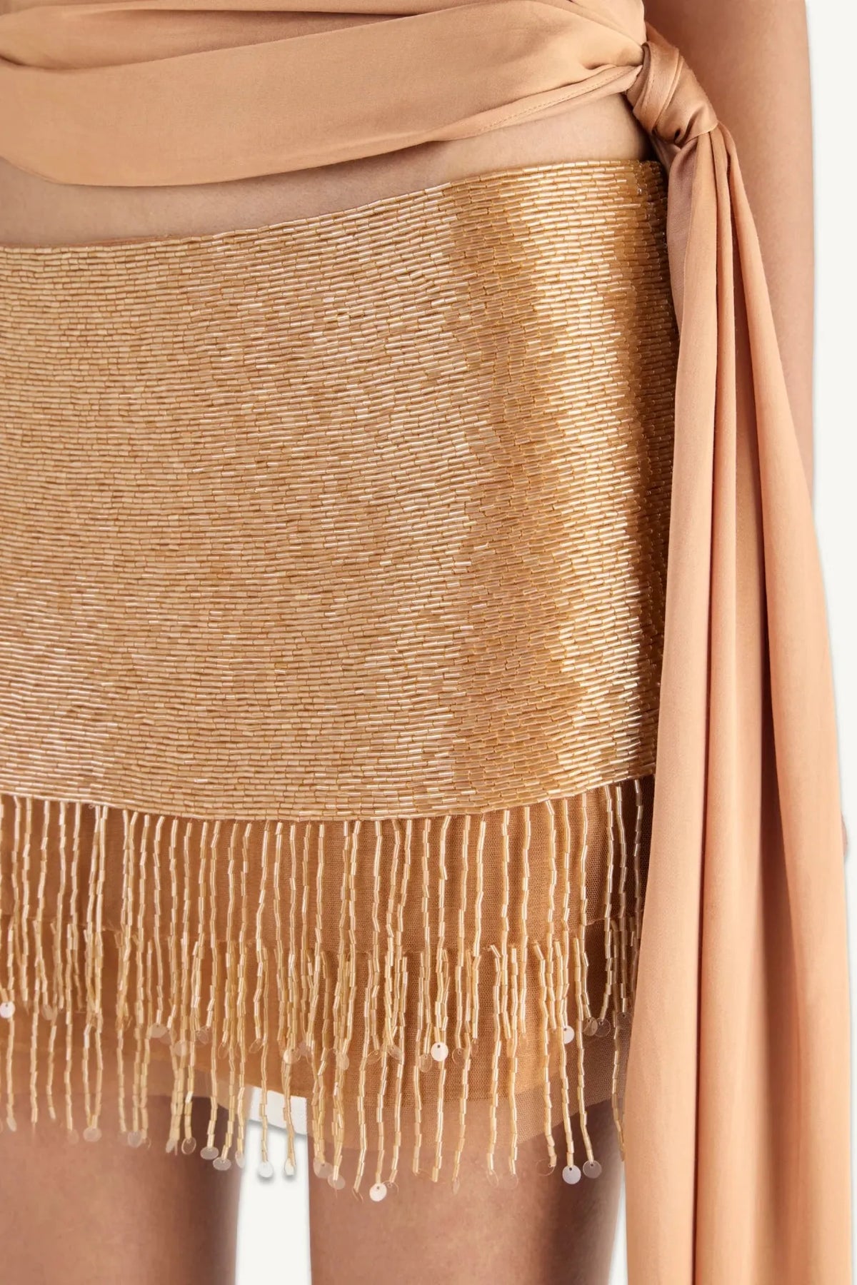 ESTELLA HAND BEADED MINI SKIRT
