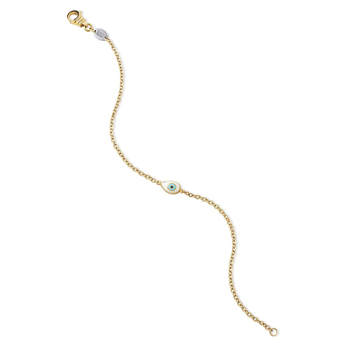 AARON BASHA 18K YELLOW GOLD SINGLE EYE BRACELET