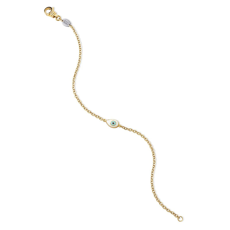 AARON BASHA 18K YELLOW GOLD SINGLE EYE BRACELET