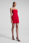 A.L.C. ELSIE STRAPLESS MINI DRESS IN REALLY RED