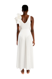 MAYGEL CORONEL BLANCA MAXI DRESS IN OFF WHITE