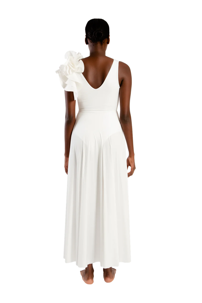 MAYGEL CORONEL BLANCA MAXI DRESS IN OFF WHITE