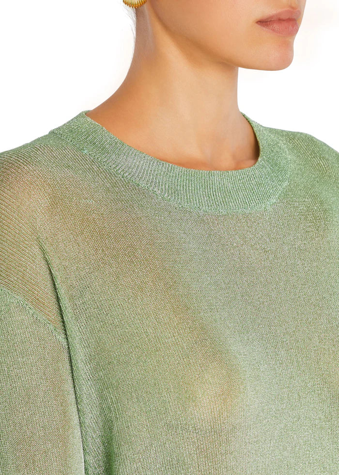 HANA METALLIC KNIT TOP