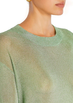 HANA METALLIC KNIT TOP