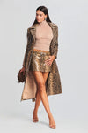 RETROFETE ZELDA SKIRT IN TANNIN SNAKE