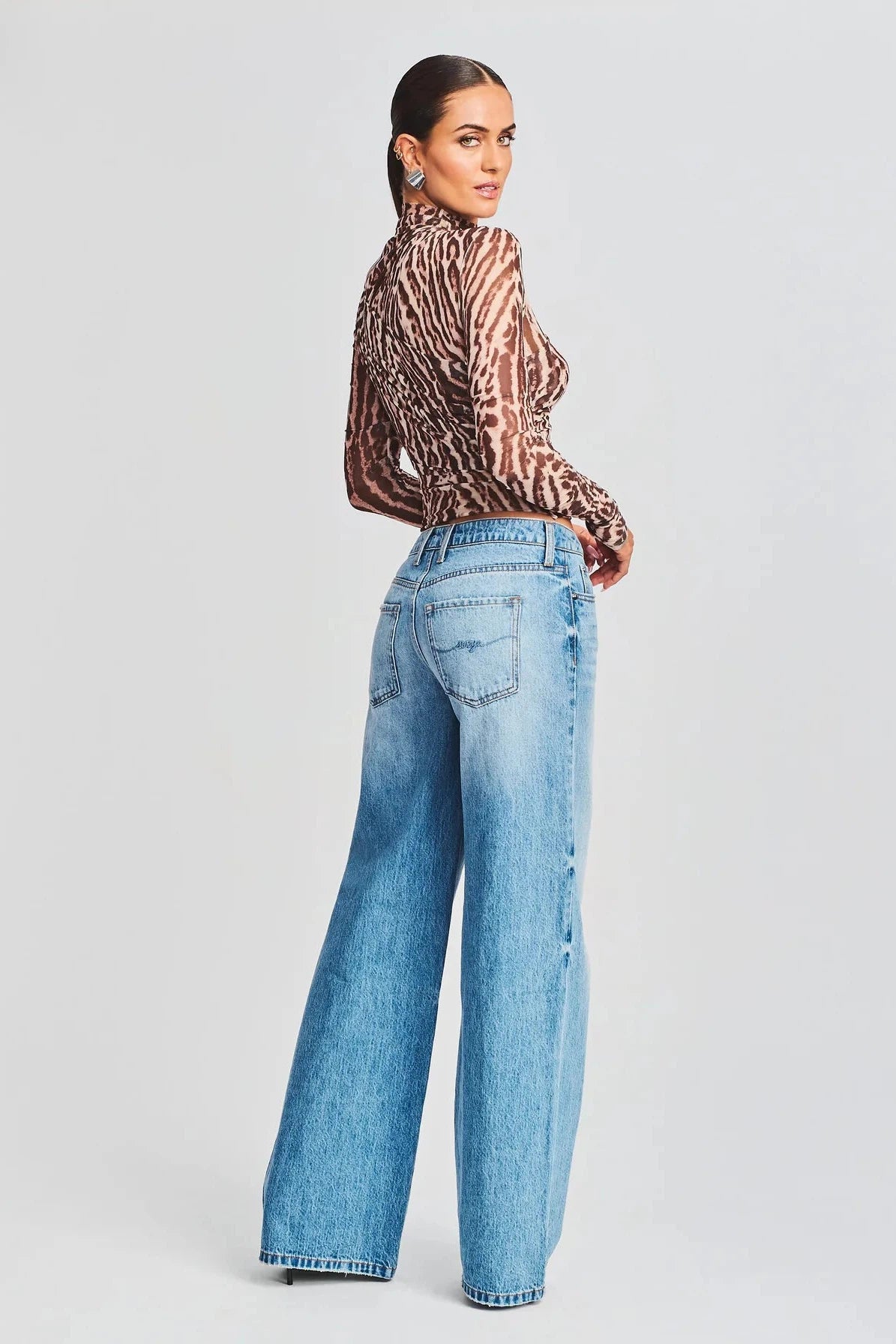 SEROYA SANA TOP IN TAN OCELOT
