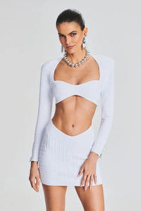 RETROFETE ADELA SKIRT IN WHITE