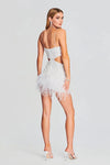 RETROFETE BEVERLY MINI DRESS IN WHITE