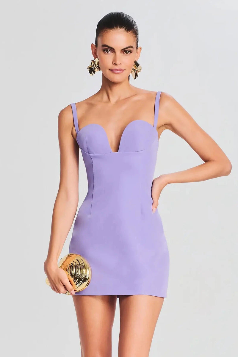 RETROFETE PAULETTE DRESS IN DUSTY LILAC