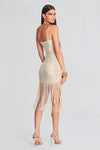 RETROFETE NALU DRESS IN IRIDESCENT IVORY