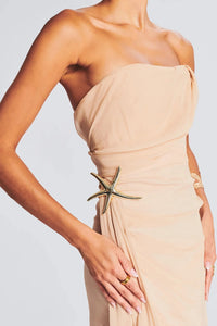 RETROFETE CHAYLYNN DRESS IN DUSTY PEACH