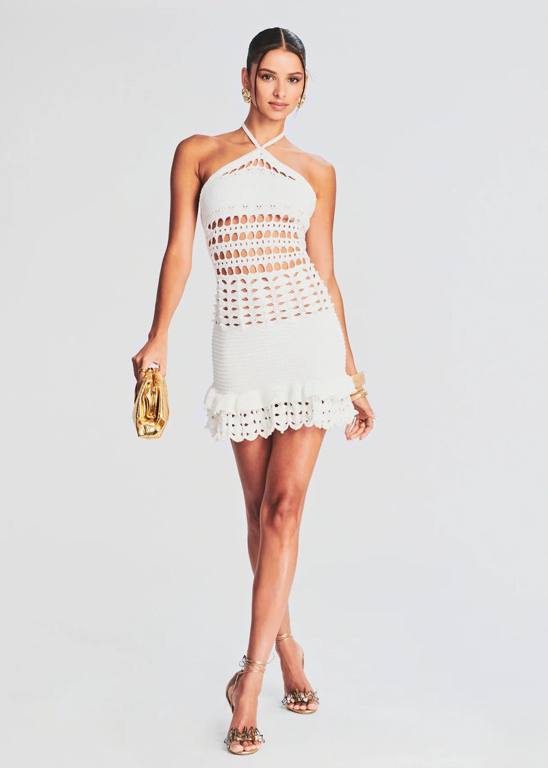 RETROFETE EZE DRESS IN WHITE