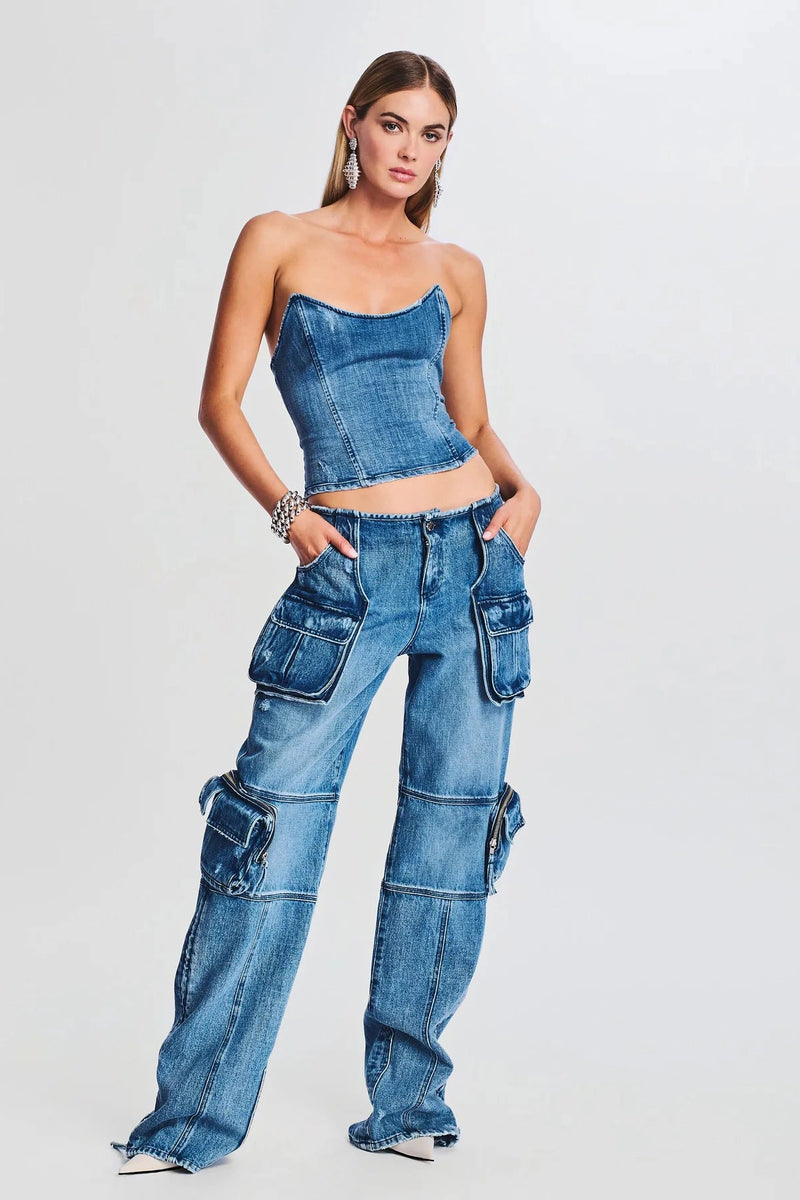 RETROFETE TAMMY CARGO JEAN IN SEA