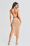 SEROYA LENNOX MAXI SKIRT IN BEIGE