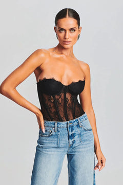 RETROFETE OTTO BODYSUIT IN BLACK-BODYSUIT-RETROFETE-Big Drop NYC