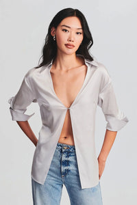 SEROYA PAMELA BLOUSE IN SILVER