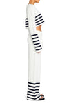 SER.O.YA POE PANT IN WHITE/ NAVY-BOTTOM-SEROYA-Big Drop NYC