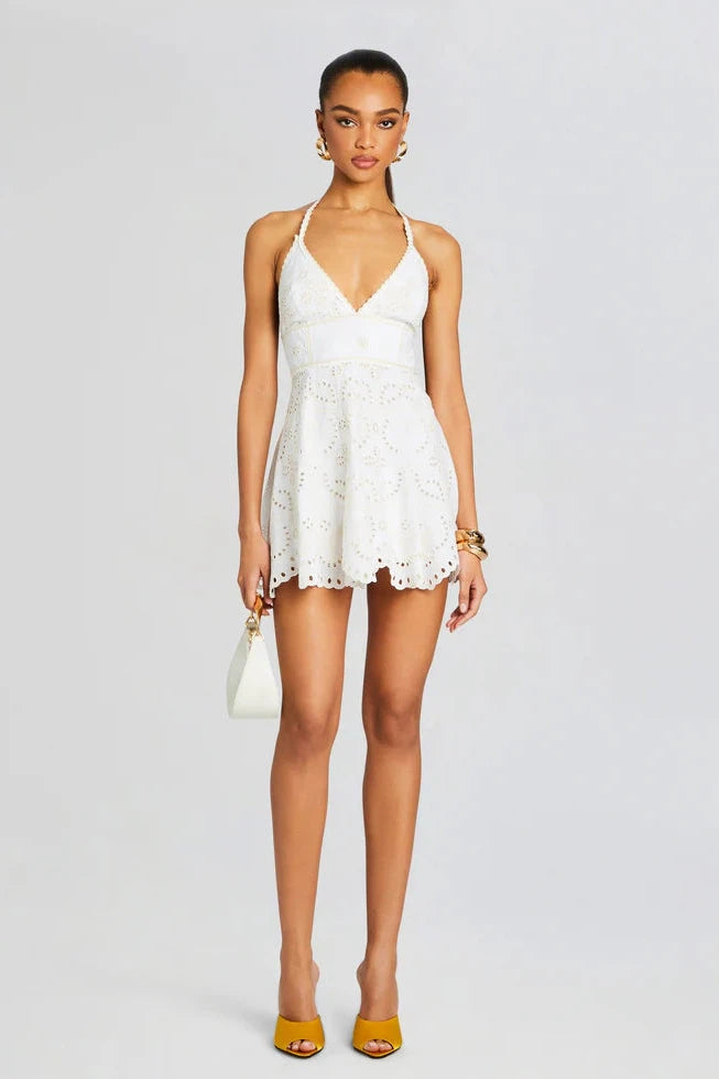 ワンピース Charo Ruiz SS25 Short Dress Clem (254601 IVORYNELUM) Short dress Clem