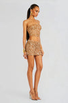 RETROFETE MARLIE SEQUIN TOP IN CARAMEL-TOP-RETROFETE-Big Drop NYC