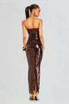 RETROFETE EMBER DRESS IN DARK CHOCOLATE