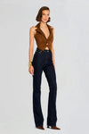 RETROFETE JOSEPHINE SUEDE VEST IN CINNAMON-TOP-RETROFETE-Big Drop NYC