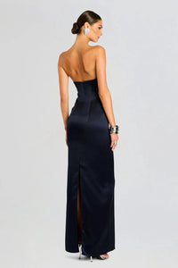 RETROFETE OLIVINE DRESS IN NAVY