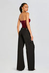 RETROFETE OTTO BODYSUIT IN MULBERRY